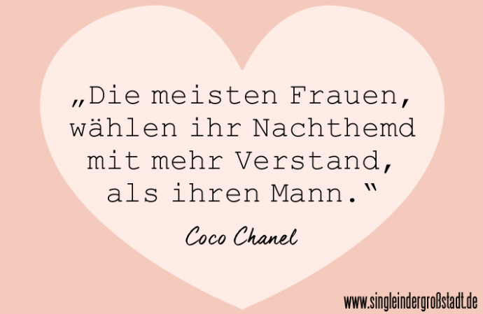 Zitat Verstand Coco Chanel