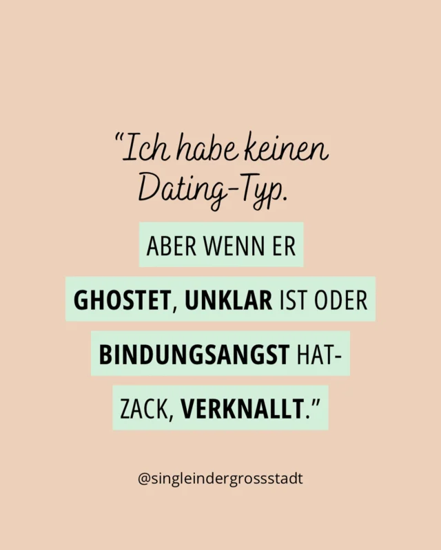 Joa, wenn du dich hier erkennst, kannst du auch etwas daran ändern 😘

➡️ WAS DAHINTER STECKT:
Wenn du dich immer wieder zu Menschen hingezogen fühlst, die dich emotional auf Abstand halten, ist das oft ein innerpsychisches Muster – kein Zufall.

➡️ WARUM DU SOLCHE DYNAMIKEN ALS ATTRAKTIV EMPFINDEST:
Weil sie emotional vertraut wirken – z. B. wenn man in der Kindheit Nähe mit Unsicherheit verknüpft hat.

⬇️ Weil das Nervensystem Drama mit Aufregung verwechselt

⬇️ Weil unser inneres Kind glaubt: „Wenn ich diesmal genug bin, rettet mich das.“

⬇️ Wenn wir gelernt haben, Liebe mit Unsicherheit, Distanz oder Drama zu verknüpfen, fühlt sich „gesund“ manchmal langweilig an.

Deshalb ziehen wir das Falsche an – und nennen es Chemie.

➡️ DER KREISLAUF:
Du lernst jemanden kennen – charmant, aber emotional vage …

1️⃣ Dein System springt an: Verlustangst + Bindungshoffnung

2️⃣ Du bemühst dich, interpretierst, kämpfst

3️⃣ Er zieht sich zurück → Trigger

4️⃣ Du fühlst dich abgelehnt – und verliebter denn je …

➡️ WAS DAS MIT DIR MACHT:
Dein Selbstwert leidet
❌ Du zweifelst an dir
❌ Du normalisierst Verwirrung
❌ Du verwechselst Schmerz mit Leidenschaft

➡️ DIE GUTE NACHRICHT
Dein Beuteschema ist nicht festgeschrieben.
Je mehr du dich selbst kennst und heilst,
desto weniger turnt dich Chaos an.

Du kannst dein Beuteschema neu schreiben. Nicht durch Warten auf „den Richtigen“, sondern durch innere Arbeit:

✅ Selbstreflexion: Was zieht mich wirklich an – und warum?

✅ Nervensystem regulieren: damit Ruhe nicht wie „Langeweile“ wirkt

✅ Selbstwert stabilisieren: damit du Klarheit als sexy erkennst

Klarheit. Ehrlichkeit. Verfügbarkeit.
Das kann auch anziehend sein – wenn du bereit bist.

💬 Fühlt sich das bekannt an?
📩 Speichere dir den Post für den nächsten „Hot & Cold“-Moment.